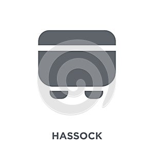 hassock icon from Furniture and household collection. photo