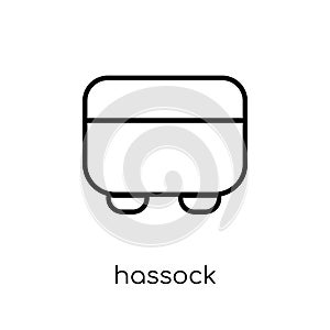 hassock icon from Furniture and household collection.