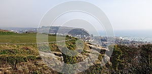 Hasting Castle overlooking Hastings
