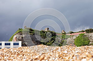 Hastings castle ruin