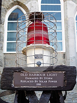 HASTINGS, EAST SUSSEX/UK - NOVEMBER 06 : Old Harbour Light Damaged by Storm and Replaced in 1998 at Hastings East Sussex on