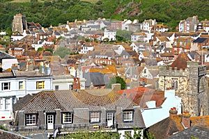 HASTINGS: General view of Hastings old town from West Hill