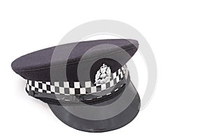 Hat of British police officer