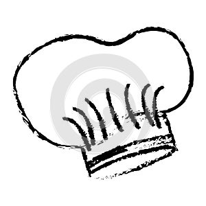 Hat chef drawn accesory icon