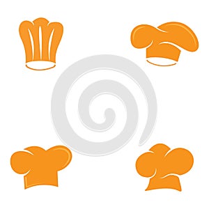 Hat chef logo creative template vector illustration.