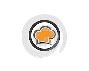 Hat chef logo template