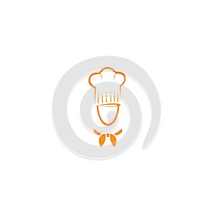 Hat chef logo template