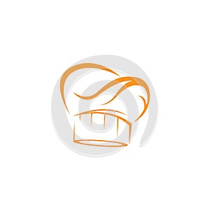 Hat chef logo template