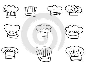 Hat Chef vector set