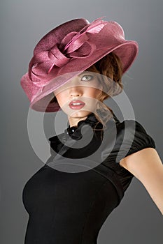 Hat and dress.