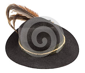 Hat with a feather