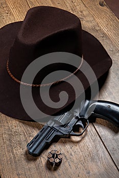 Hat And Gun