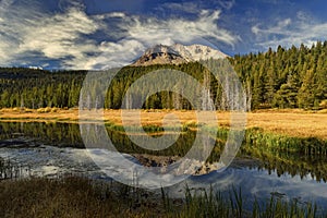 Hat Lake and Lassen Peak, Lassen Volcanic National Park