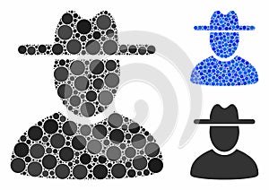 Hat man Mosaic Icon of Spheric Items