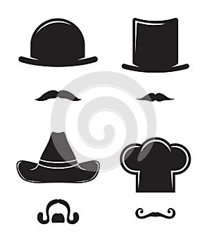 Hat and mustache