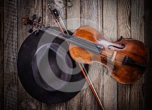 Hat and violin