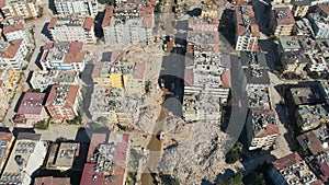 Hatay, Turkey- February 10, 2023 Turkey Earthquake Hatay As a result of the 7.8 magnitude earthquake that occurred in Turkey.