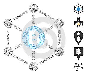 Hatch Collage Bitcoin Finance Netwok Icon photo