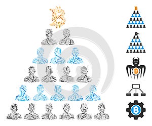 Hatch Collage Bitcoin Ponzi Pyramid