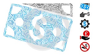 Hatch Collage Dollar Banknotes Icon