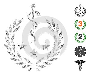 Hatch Collage Medical Laurel Wreath Icon photo