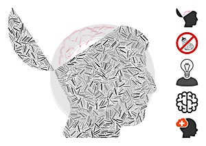 Hatch Collage Open Mind Icon