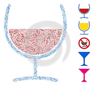 Hatch Collage Red Wine Glass Icon