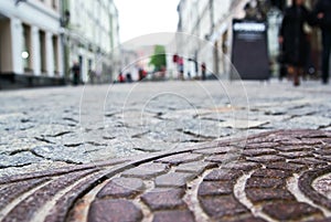 Hatch cover on the street