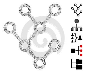 Hatch Mosaic Binary Tree Icon