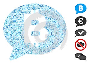 Hatch Mosaic Bitcoin Message Icon photo