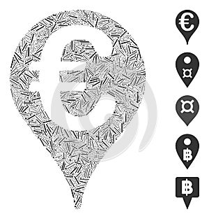 Hatch Mosaic Euro Map Pointer Icon