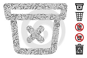 Hatch Mosaic Remove Data Icon