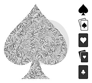 Hatch Mosaic Spades Suit Icon photo