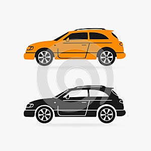 Hatchback Car Vector Symbol