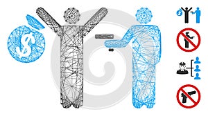 Hatched Armed Robbery Vector Mesh