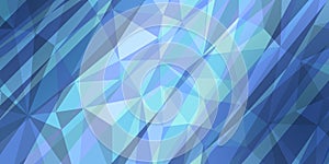 Hatched blue triangle background