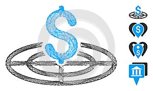 Hatched Financial Goal Vector Mesh