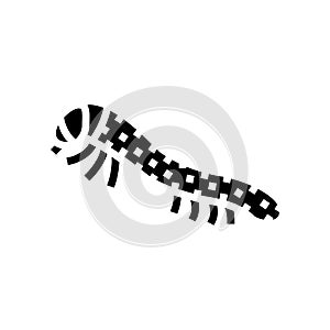 hatchlings silkworm glyph icon vector illustration