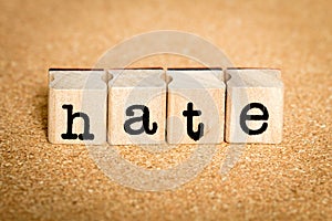 Hate - Alphabet Stamp Concepts