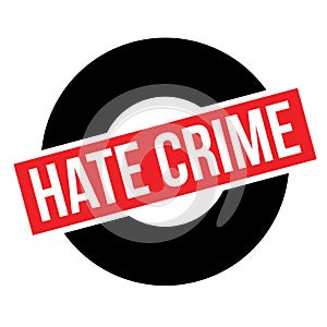 Hate Crime typographic stamp