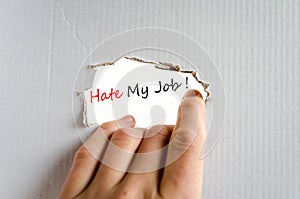 Hate My Job Concept