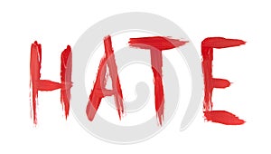 Hate in Red Paint