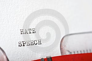 Hate speech text
