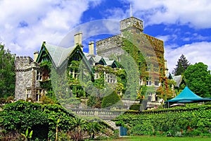 Hatley Castle, Royal Roads University, Victoria, Vancouver Island, British Columbia, Canada