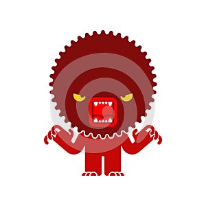 Hatred icon. Stress face monster concept. stressful situations. mental trauma Hater sign. Vector illustration