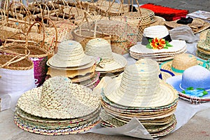 Hats and baskets, Rodrigues Island