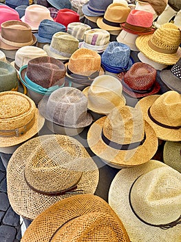 Hats At The Campo de Fiori photo