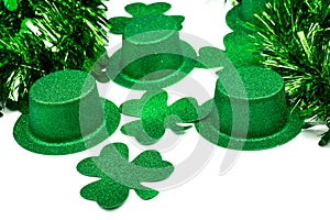 Hats Shamrocks and Festive Ribbon