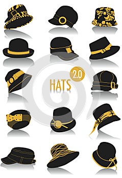 Hats silhouettes 2