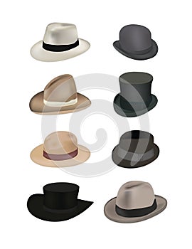 Hats vector illustration